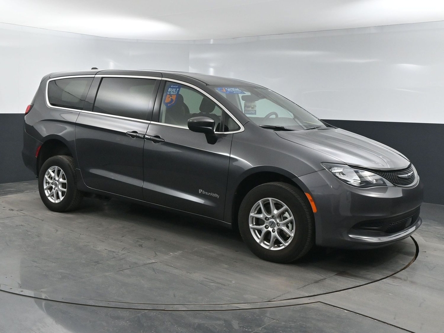 Used 2023 Chrysler Voyager LX CPO - BraunAbility Rear Entry Entry Fold Out Manual Ramp