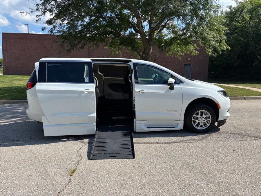 Used 2023 Chrysler Voyager LX - BraunAbility Side Entry Fold Out Automatic Ramp