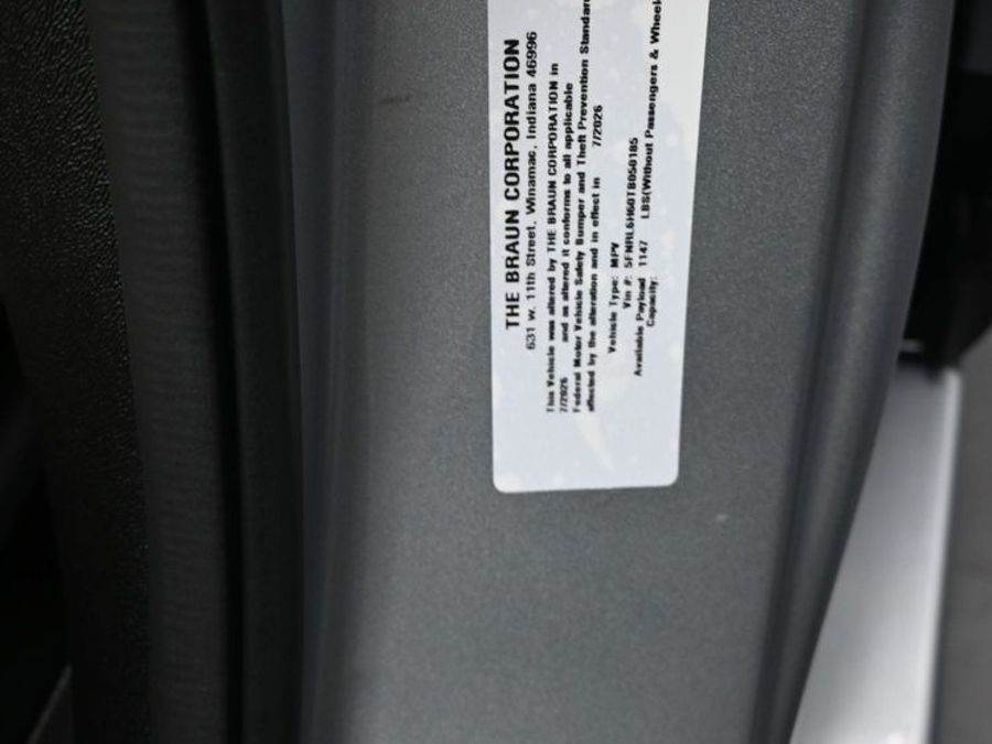 New 2026 Honda Odyssey EX-L - BraunAbility Side Entry In Floor Automatic Ramp