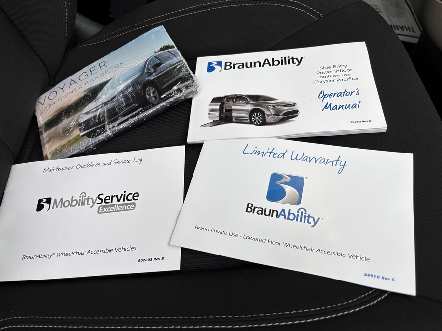 Used 2024 Chrysler Voyager LX - BraunAbility Side Entry Entry In Floor Automatic Ramp