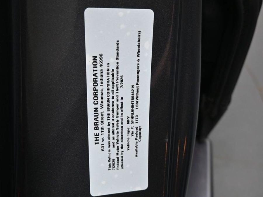 New 2026 Honda Odyssey EX-L - BraunAbility Side Entry In Floor Automatic Ramp