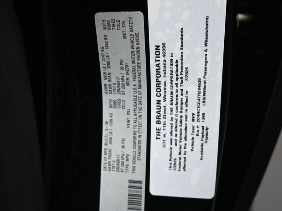 New 2026 Chrysler Voyager LX - BraunAbility Side Entry Fold Out Automatic Ramp