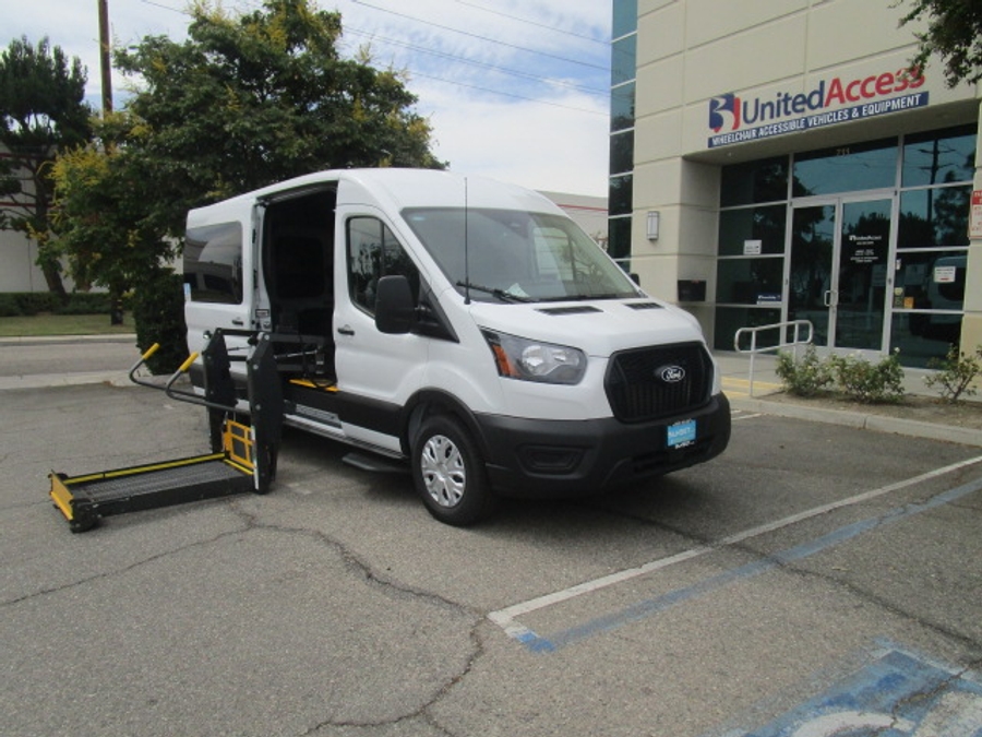 New 2026 Ford Transit 150 - SUNSET VANS Commercial Side Entry Lift Automatic Ramp