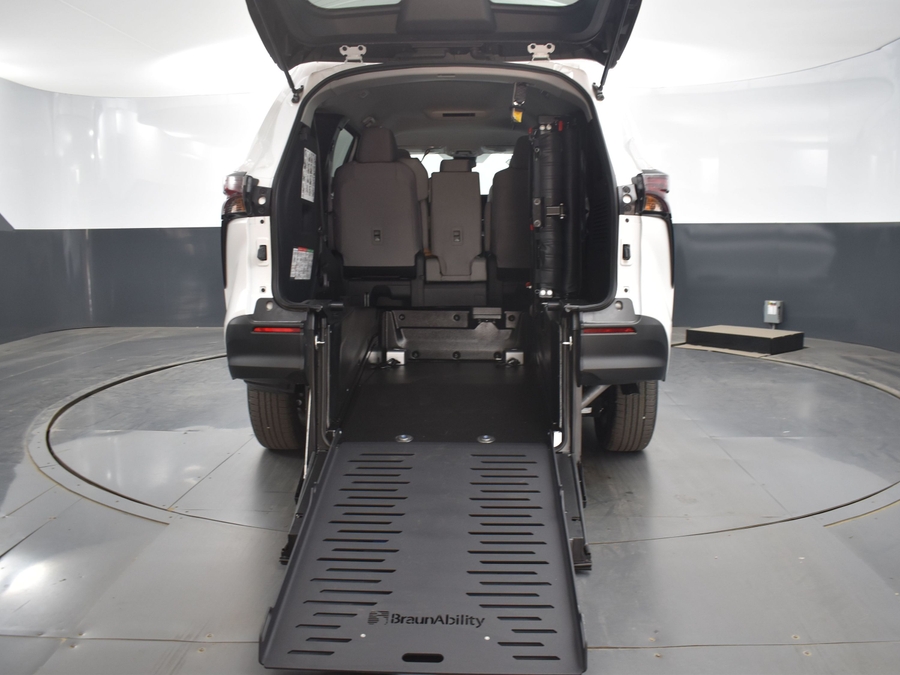 New 2025 Toyota Sienna LE - BraunAbility Commercial Rear Entry Entry Fold Out Manual Ramp