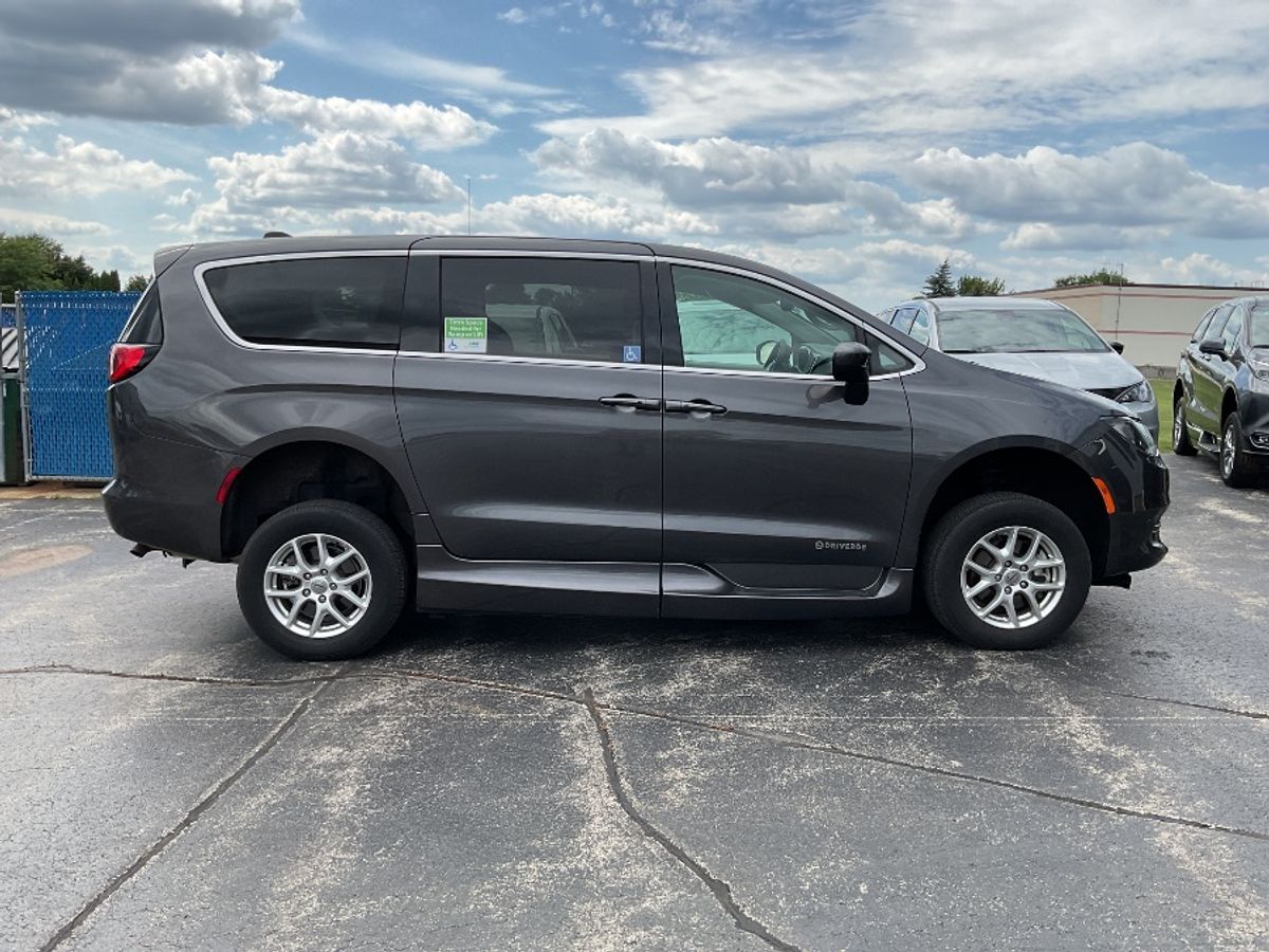 Grey Chrysler Voyager with Side Entry Automatic Fold Out ramp