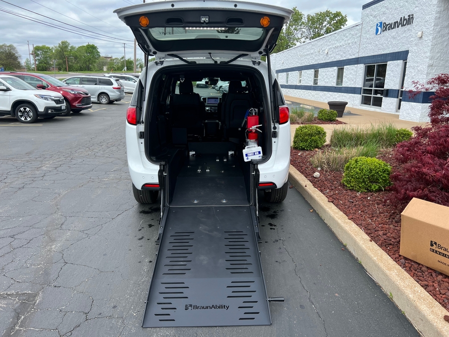New 2025 Chrysler Voyager LX - BraunAbility Commercial Rear Entry Entry Fold Out Manual Ramp