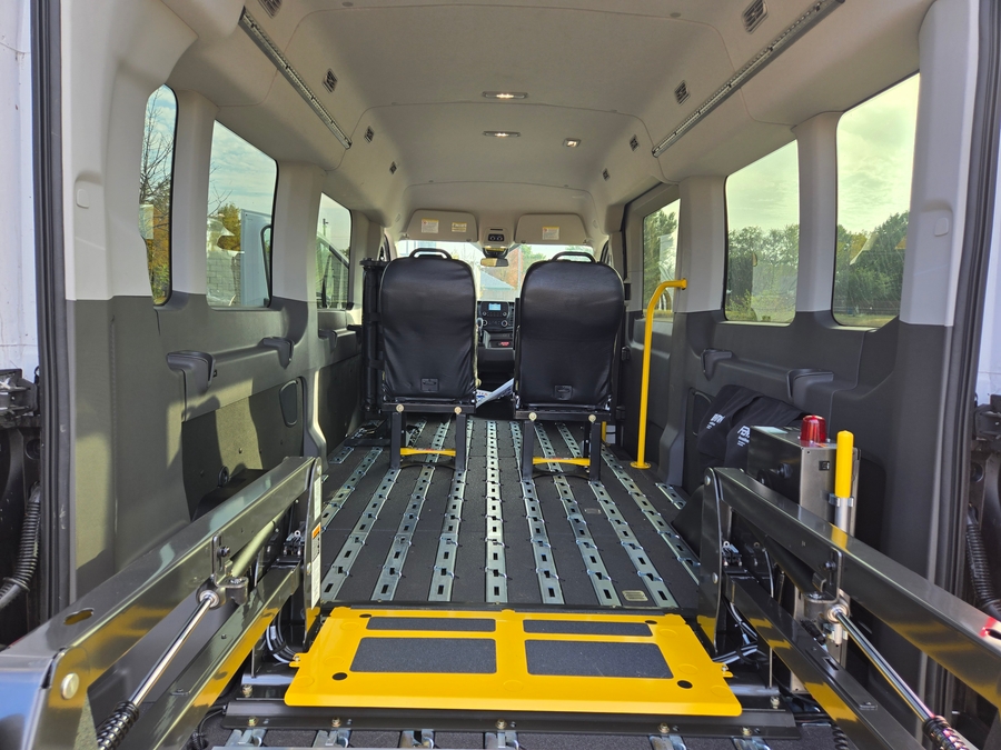New 2024 Ford Transit 350 XL - Fenton Mobility Commercial Rear Entry Entry Lift Automatic Ramp