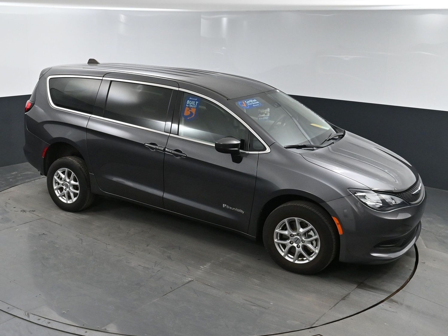 Used 2023 Chrysler Voyager LX CPO - BraunAbility Rear Entry Entry Fold Out Manual Ramp
