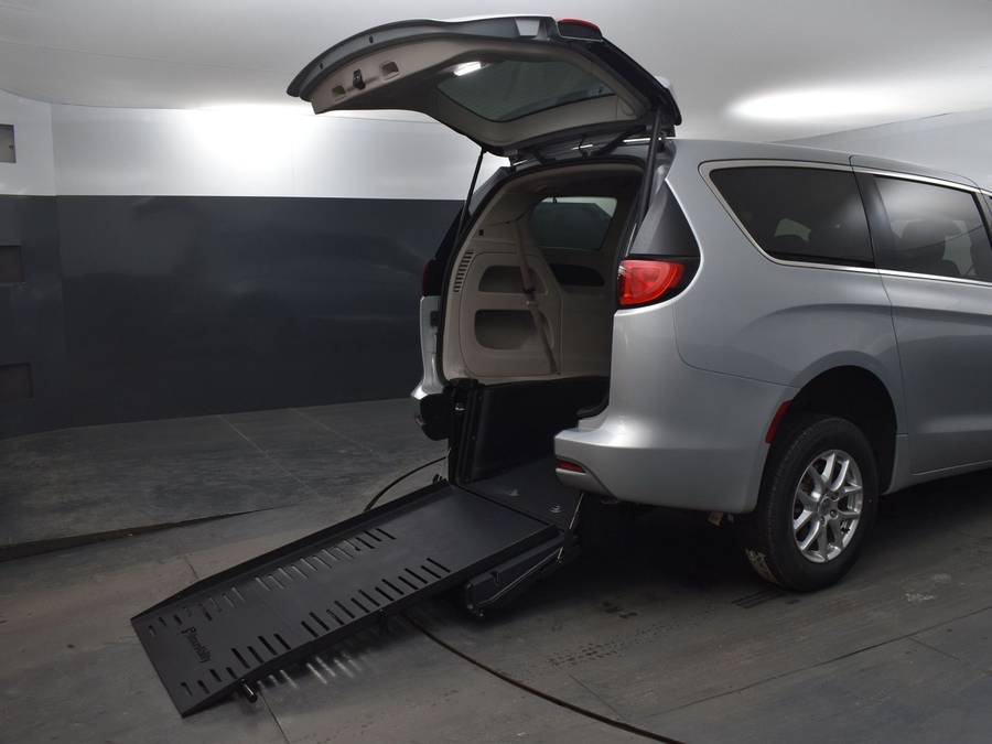 Used 2023 Chrysler Voyager LX CPO - BraunAbility Rear Entry Entry Fold Out Manual Ramp
