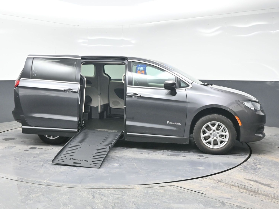 Used 2023 Chrysler Voyager LX - BraunAbility Side Entry Entry Fold Out Manual Ramp