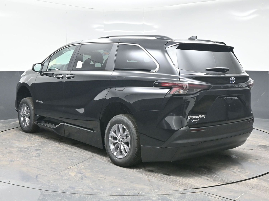 Black Toyota Sienna with Side Entry Automatic Fold Out ramp