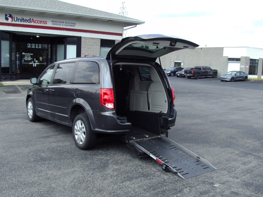 Used 2017 Dodge Grand Caravan SE - AMS Rear Entry Fold Out Manual Ramp