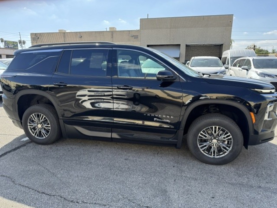 Black Chevrolet Traverse with Side Entry Automatic In Floor ramp