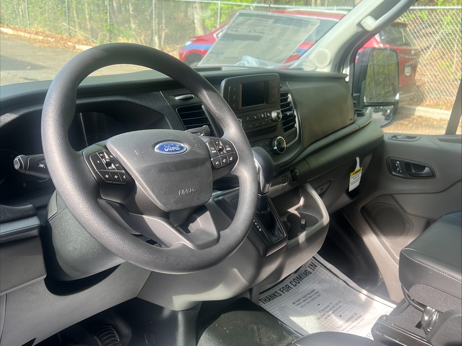 White Ford T350 with Rear Entry Automatic Fold Out ramp