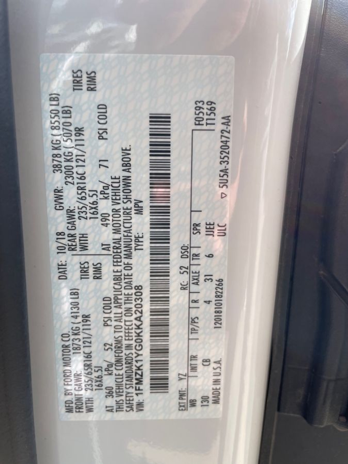 2019 FORD TRANSIT - Image 8