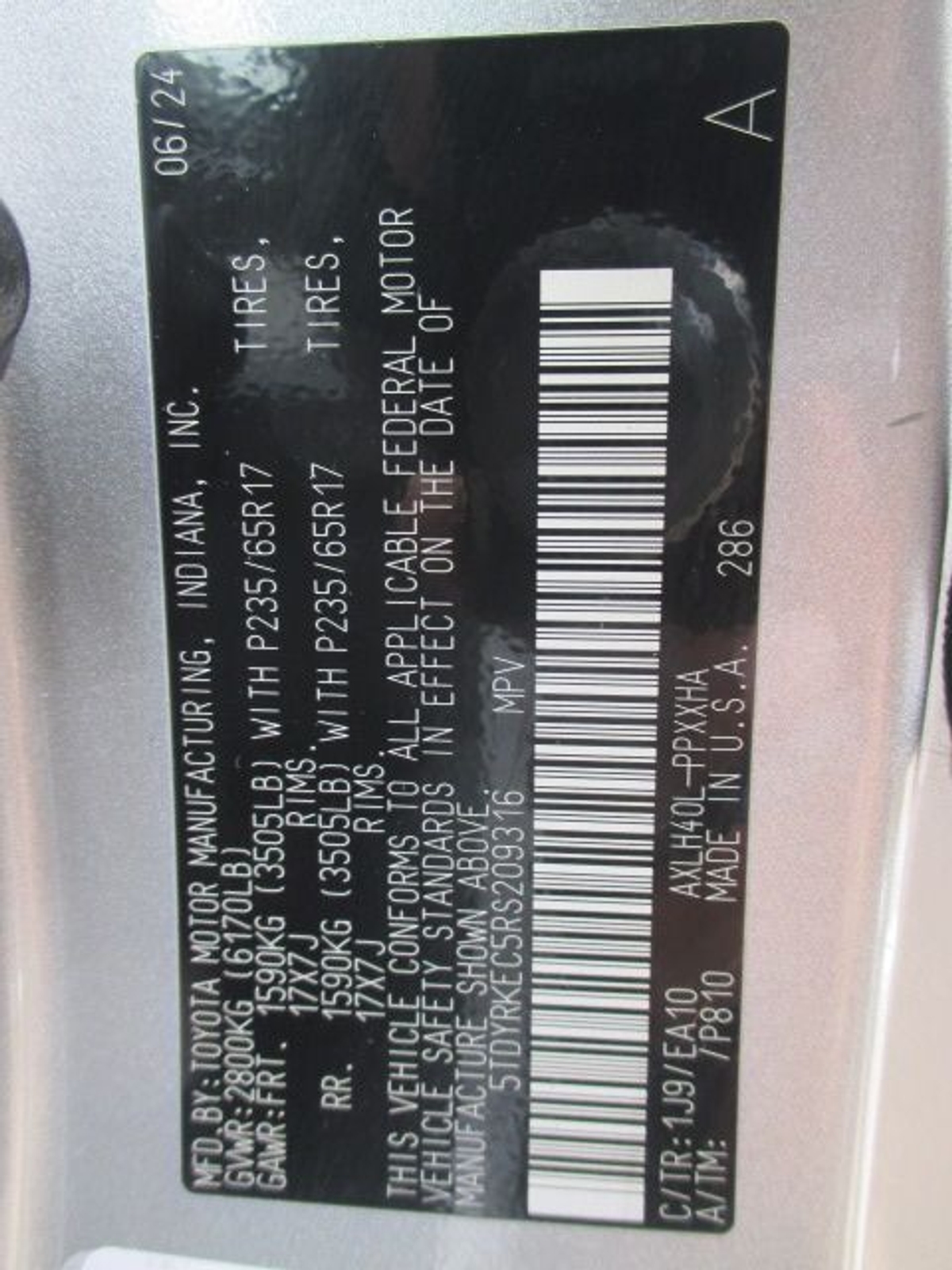 2024 TOYOTA SIENNA - Image 17