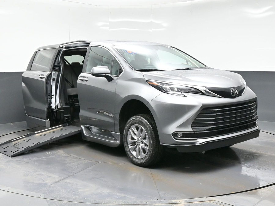 Grey Toyota Sienna with Side Entry Automatic Fold Out ramp