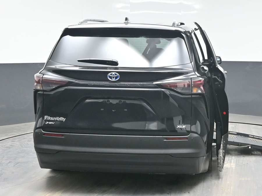 Black Toyota Sienna with Side Entry Automatic Fold Out ramp