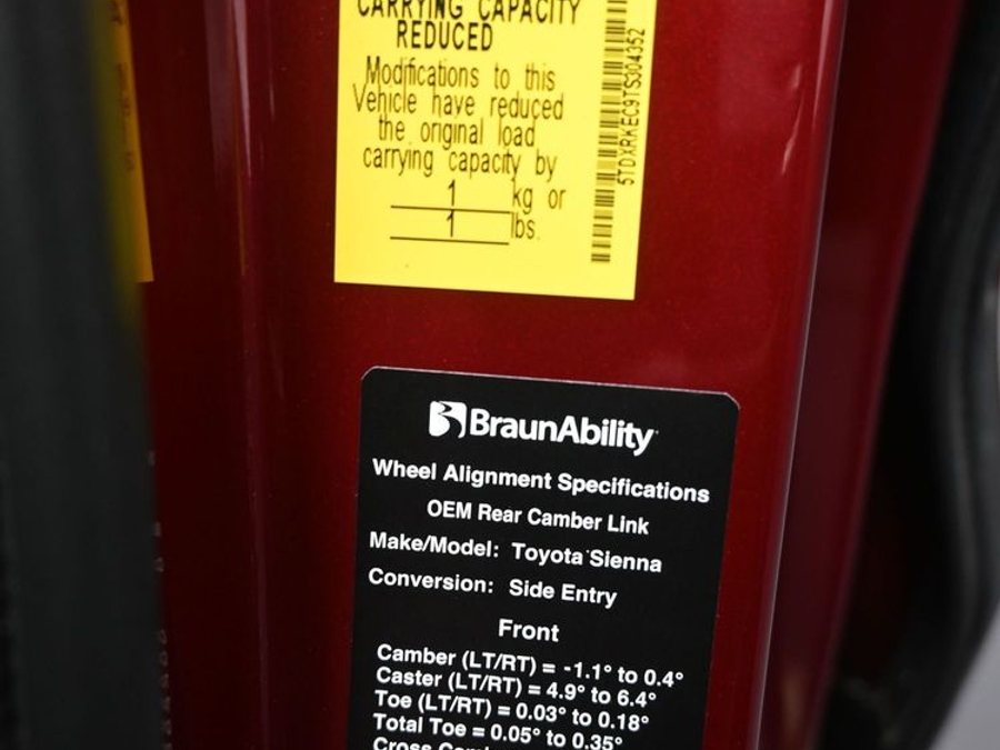 New 2026 Toyota Sienna Hybrid XSE Sport - BraunAbility Side Entry In Floor Automatic Ramp