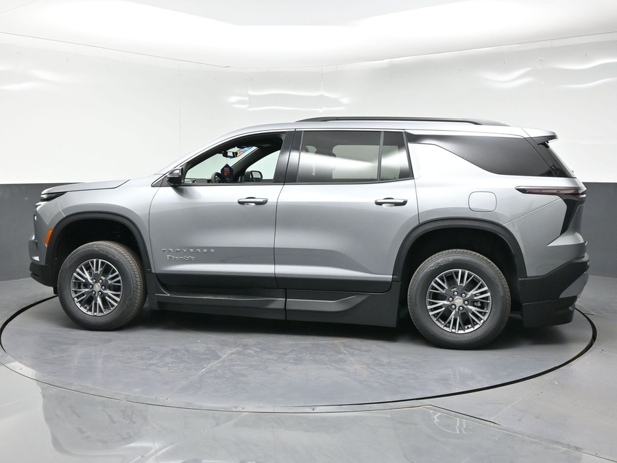 Grey Chevrolet Traverse with Side Entry Automatic In Floor ramp