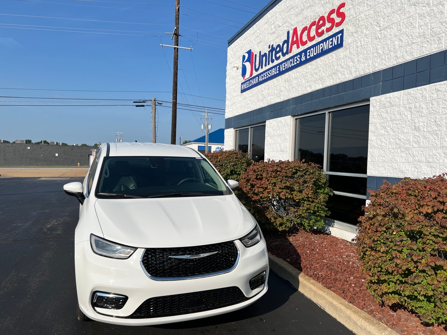 Used 2023 Chrysler Pacifica Touring L - BraunAbility Commercial Rear Entry Fold Out Manual Ramp