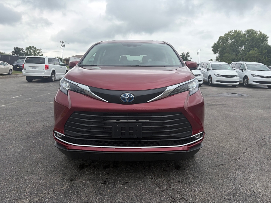 Red Toyota Sienna with Side Entry Automatic Fold Out ramp