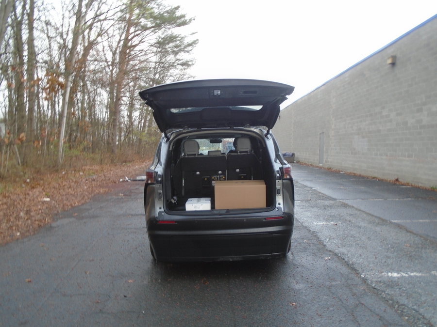 Grey Toyota Sienna with Side Entry Automatic In Floor ramp
