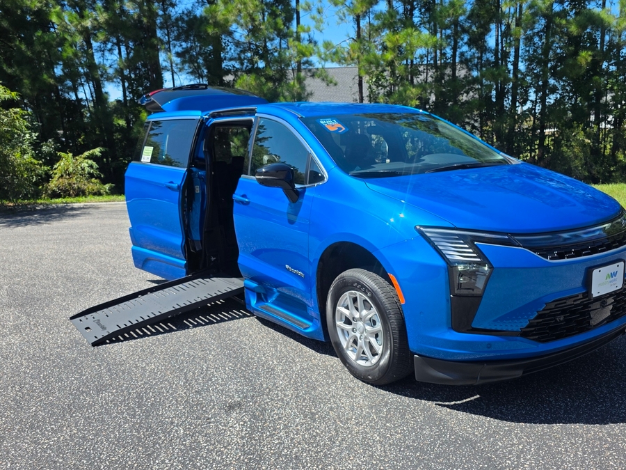 Blue Chrysler Pacifica with Side Entry Automatic Fold Out ramp