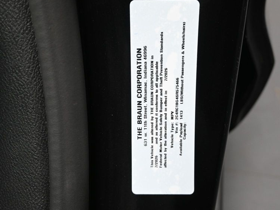 Used 2025 Chrysler Pacifica Select - BraunAbility Rear Entry Fold Out Manual Ramp