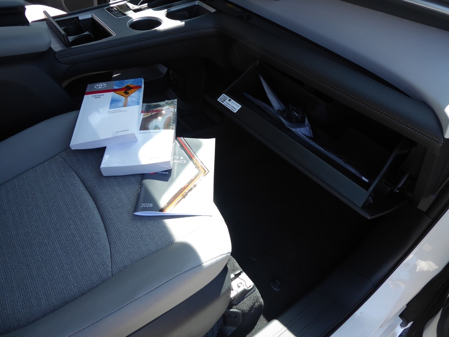 New 2026 Toyota Sienna Hybrid LE w swivel 2nd row - Vantage Mobility Commercial Rear Entry Fold Out Manual Ramp