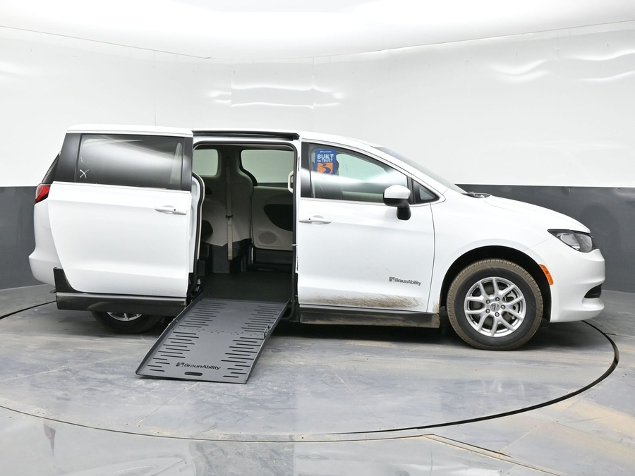 Used 2023 Chrysler Voyager LX - BraunAbility Side Entry Entry Fold Out Manual Ramp