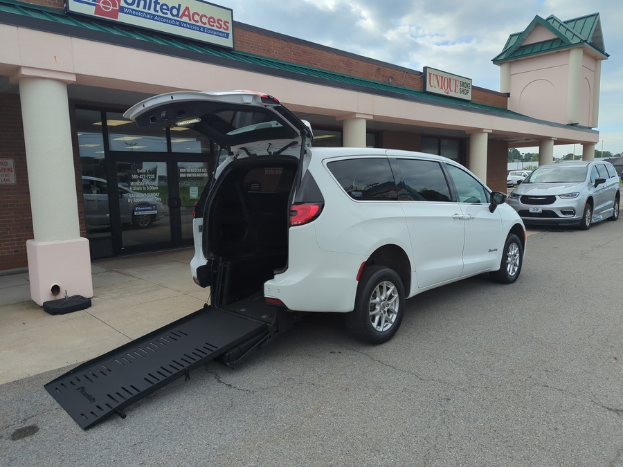 Used 2024 Chrysler Pacifica Touring - BraunAbility Rear Entry Fold Out Manual Ramp