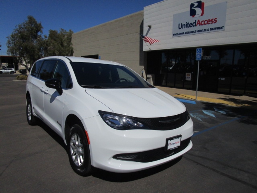 New 2025 Chrysler Voyager LX - BraunAbility Commercial Rear Entry Entry Fold Out Manual Ramp