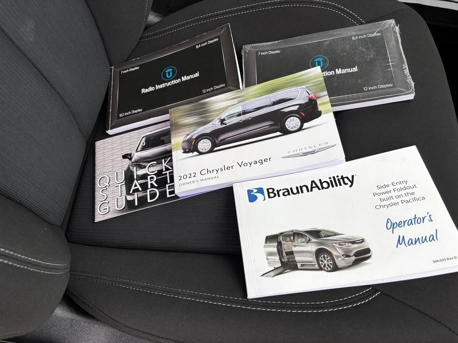 Used 2022 Chrysler Voyager LX - BraunAbility Side Entry Entry Fold Out Automatic Ramp