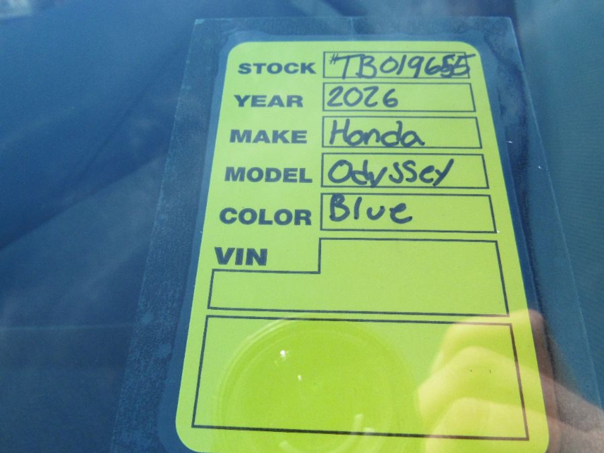 Blue Honda Odyssey with Side Entry Automatic In Floor ramp