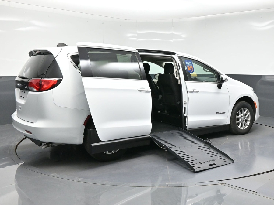 Used 2023 Chrysler Voyager LX - BraunAbility Side Entry Fold Out Manual Ramp