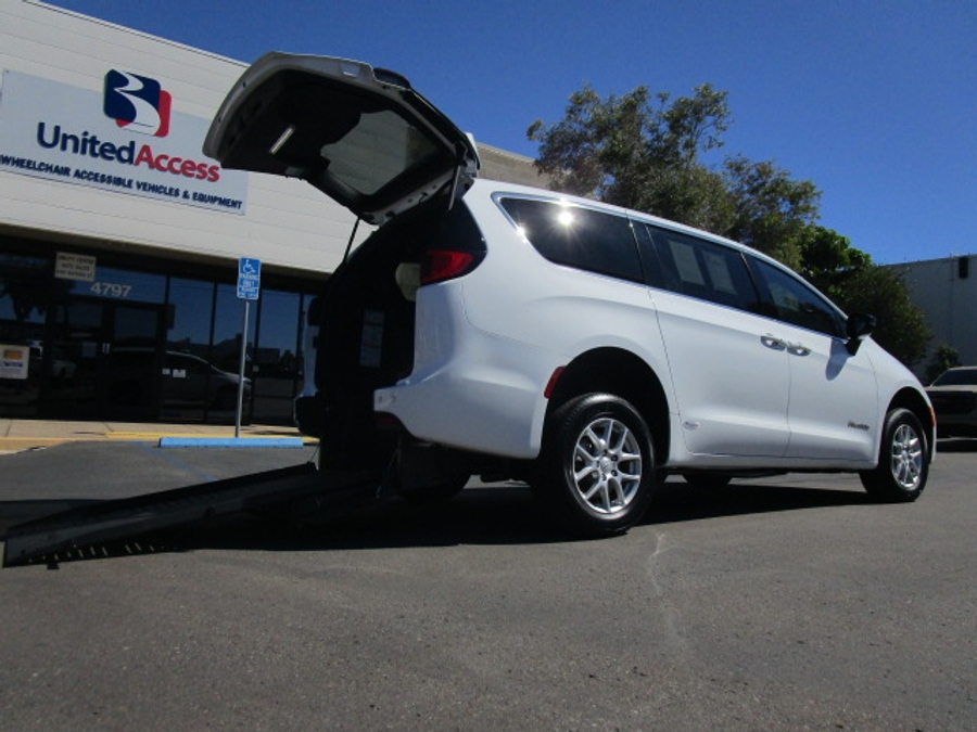 New 2025 Chrysler Voyager LX - BraunAbility Commercial Rear Entry Entry Fold Out Manual Ramp