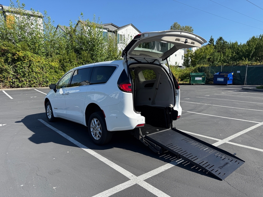 Used 2024 Chrysler Pacifica Touring L - BraunAbility Rear Entry Fold Out Manual Ramp