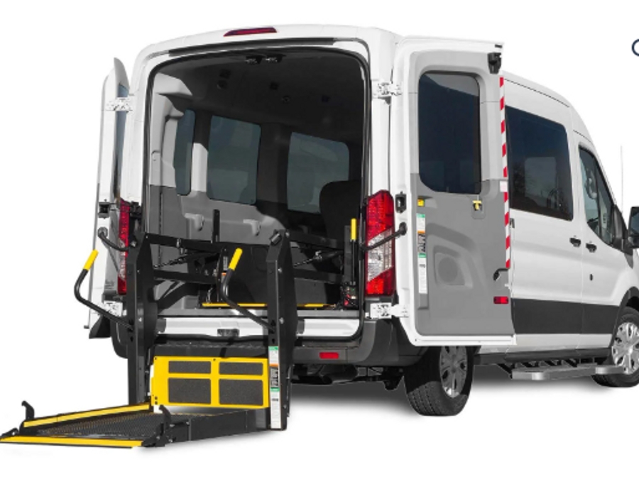 New 2026 Ford Transit 350 XL - DRIVERGE Commercial Rear Entry Entry Lift Automatic Ramp