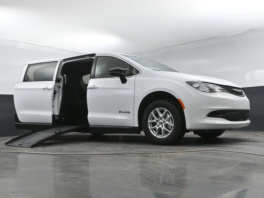 Used 2024 Chrysler Voyager LX - BraunAbility Commercial Side Entry Entry Fold Out Manual Ramp