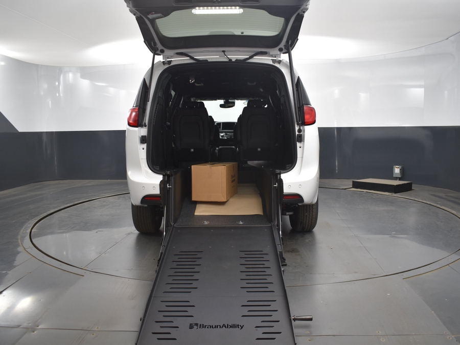 Used 2025 Chrysler Voyager LX - BraunAbility Commercial Side Entry Fold Out Manual Ramp