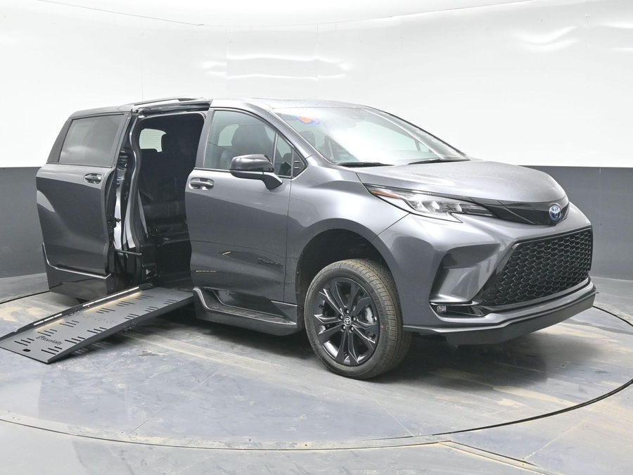 Grey Toyota Sienna with Side Entry Automatic Fold Out ramp