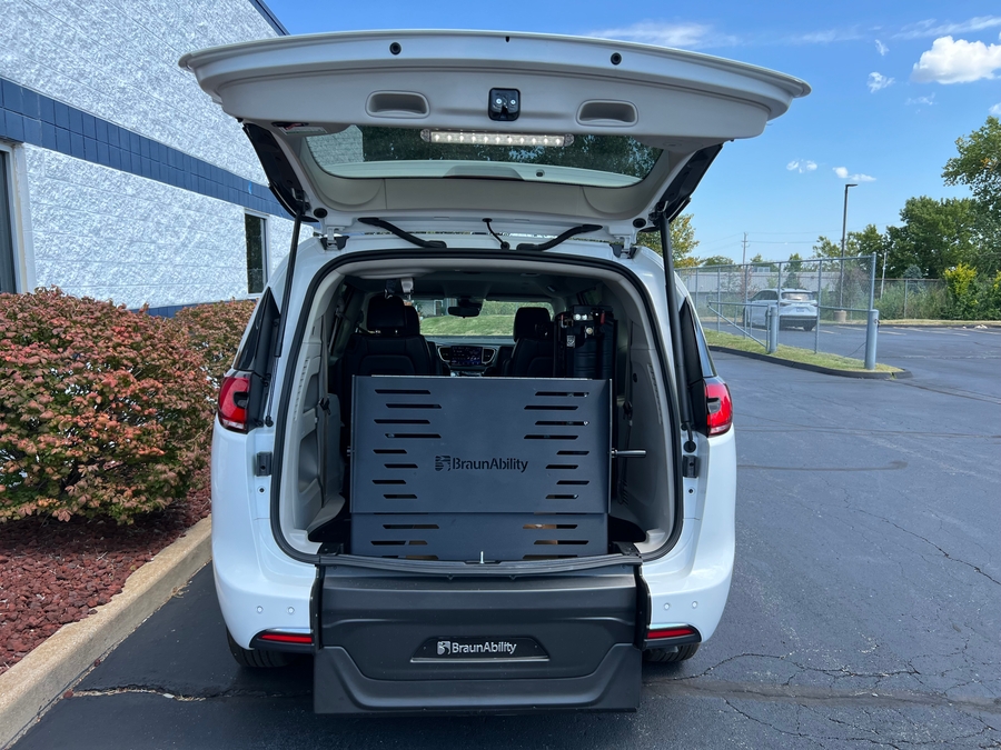 Used 2024 Chrysler Pacifica Touring L - BraunAbility Rear Entry Fold Out Manual Ramp