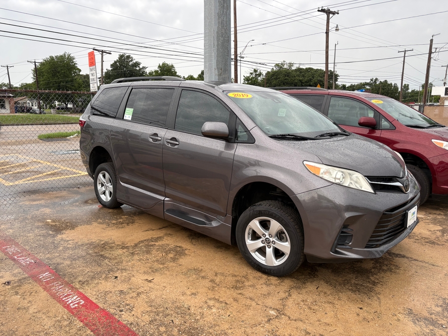 Grey Toyota Sienna with Side Entry Automatic In Floor ramp