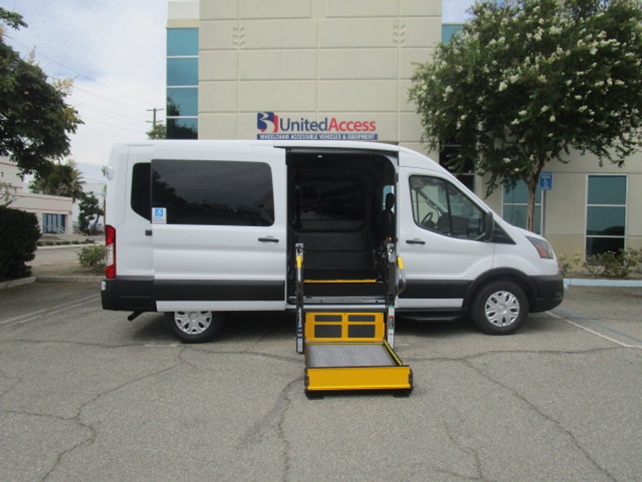 New 2026 Ford Transit 150 - SUNSET VANS Commercial Side Entry Lift Automatic Ramp