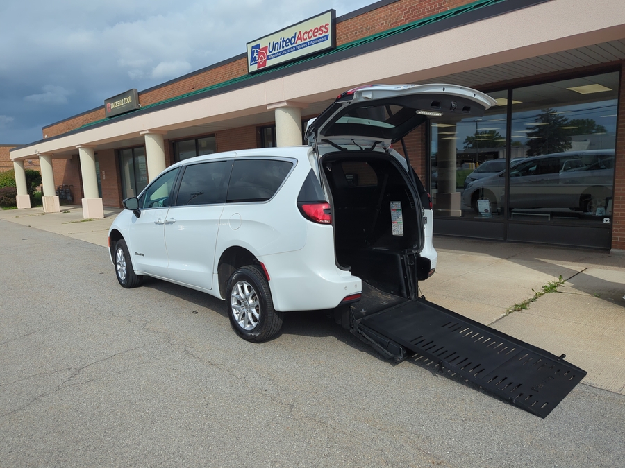 Used 2024 Chrysler Pacifica Touring - BraunAbility Rear Entry Fold Out Manual Ramp