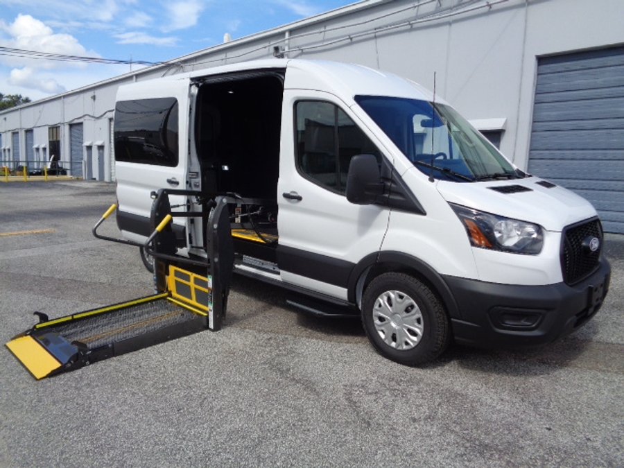 New 2026 Ford Transit 150 - SUNSET VANS Commercial Side Entry Lift Automatic Ramp