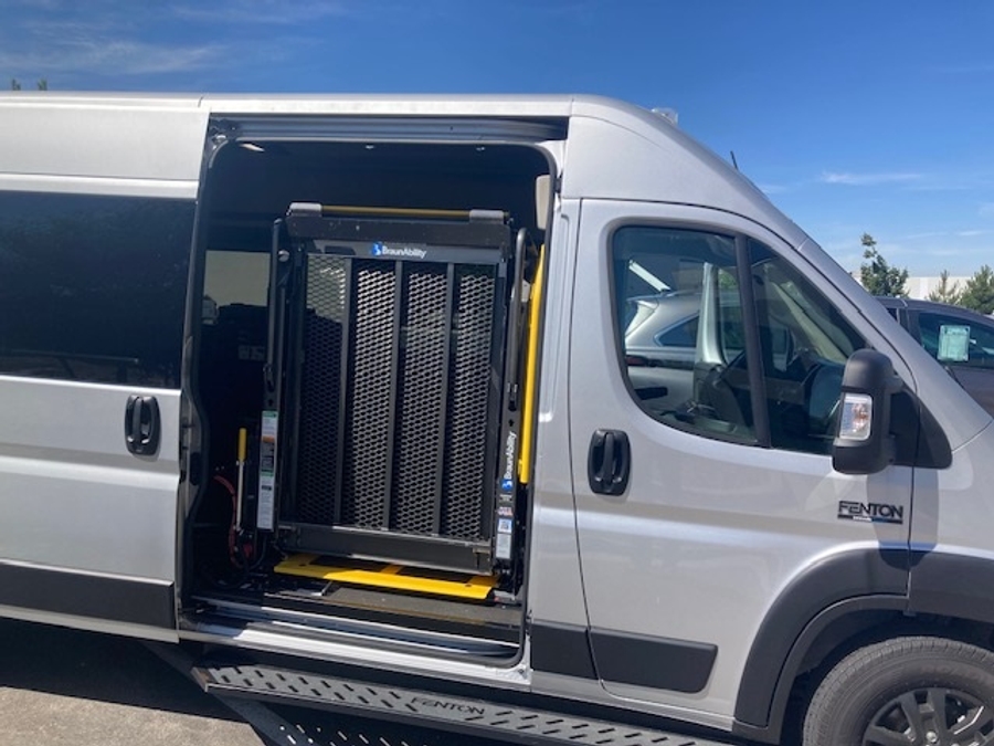New 2024 Ram ProMaster SLT+ 2500 - Fenton Mobility Side Entry Lift Automatic Ramp