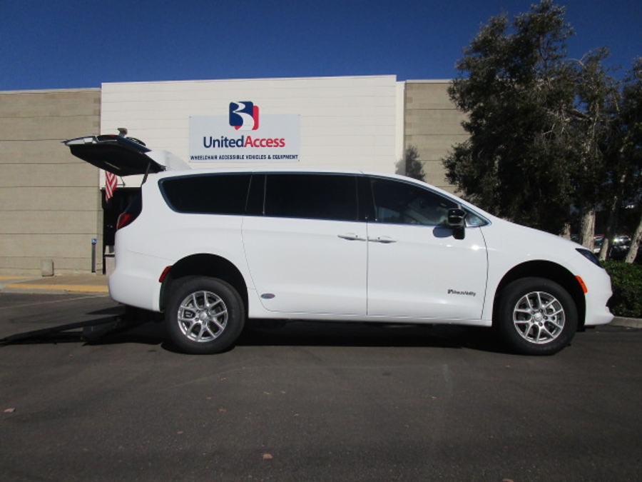 New 2025 Chrysler Voyager LX - BraunAbility Commercial Rear Entry Entry Fold Out Manual Ramp