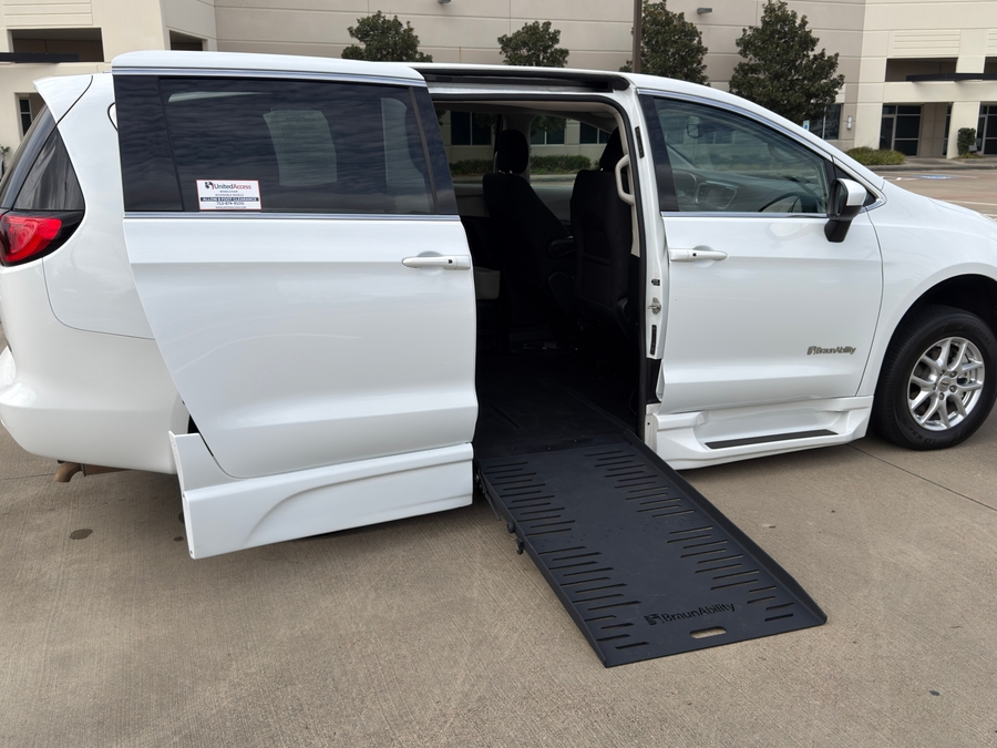 Used 2023 Chrysler Voyager LX base - BraunAbility Side Entry Entry Fold Out Automatic Ramp